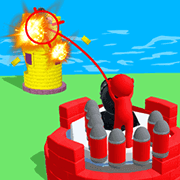 Collect the bullets and destroy the enemies tower!